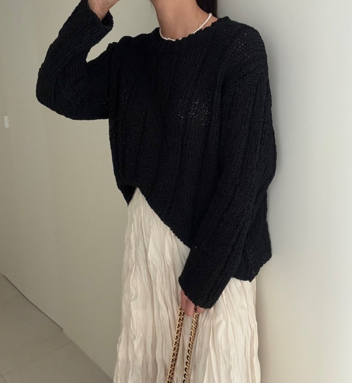 Ripple - Korean Women Fashion - #womensfashion - Lucy Round Knit - 6
