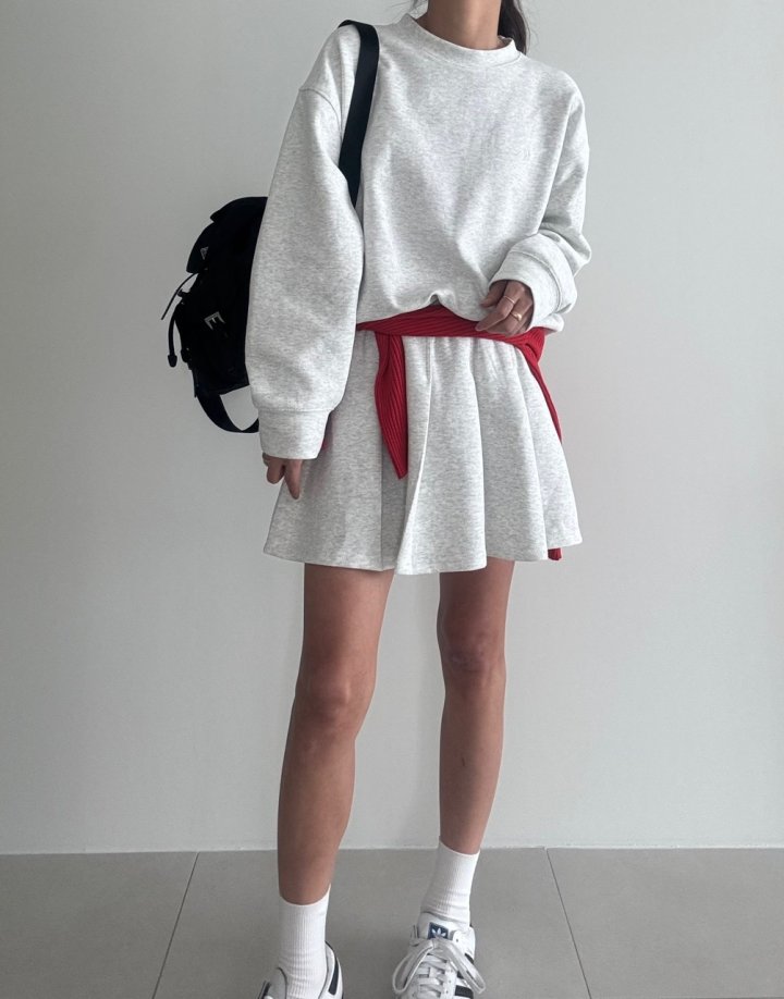 Ripple - Korean Women Fashion - #womensfashion - Pure Top Pintuck Skirt Training Set