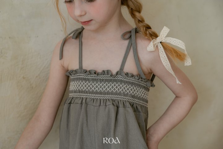 Roa - Korean Children Fashion - #designkidswear - Shirred Jumpsuit - 6