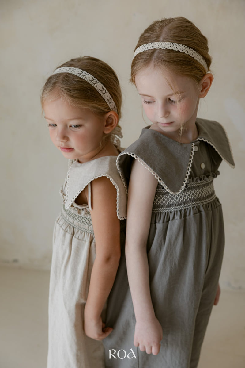 Roa - Korean Children Fashion - #kidsshorts - Shirred Jumpsuit - 9