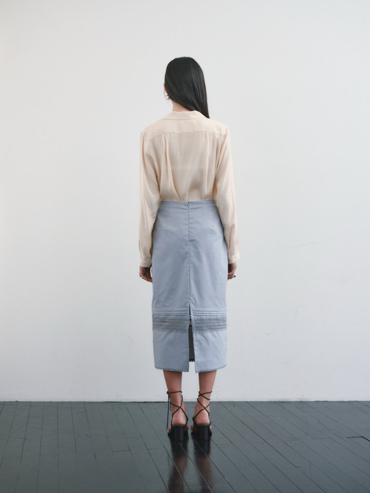 Roomk - Korean Women Fashion - #momslook - Pintuck Skirt - 3