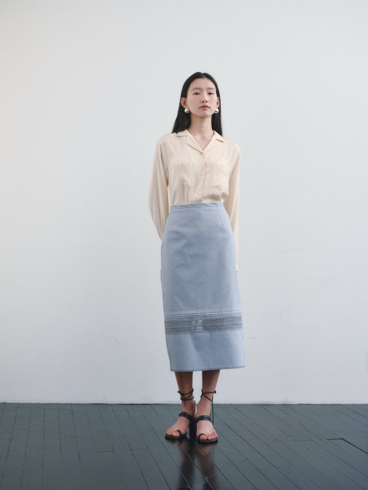 Roomk - Korean Women Fashion - #momslook - Pintuck Skirt - 5