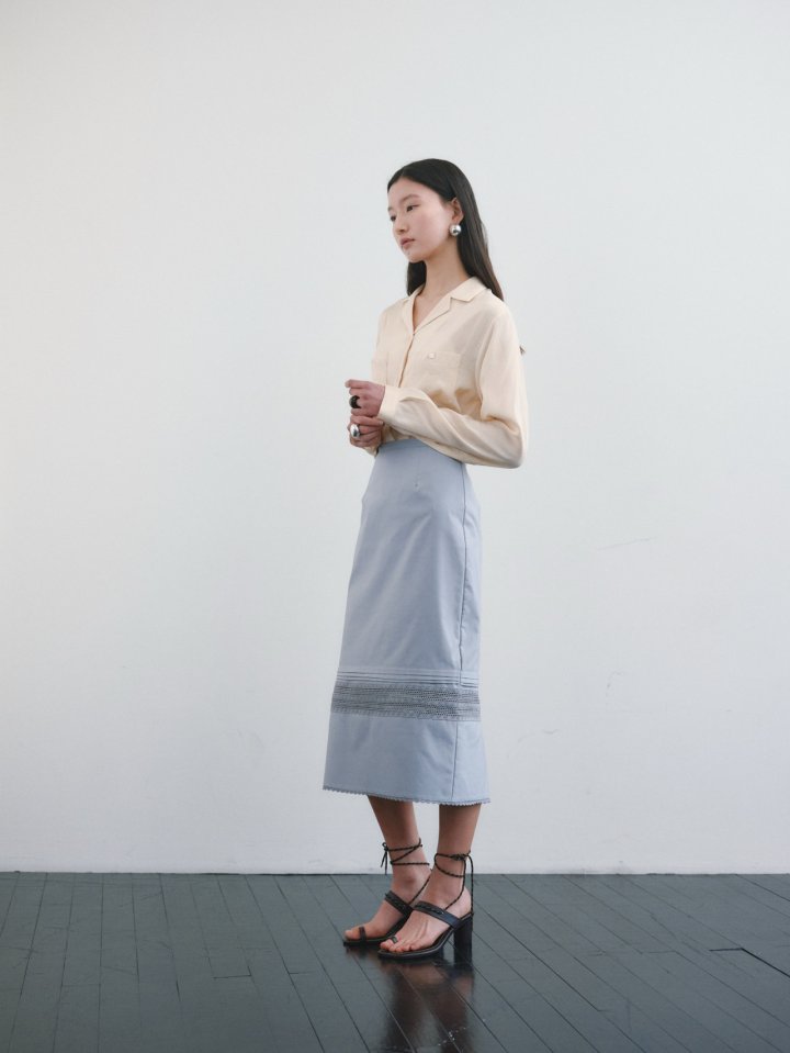 Roomk - Korean Women Fashion - #momslook - Pintuck Skirt - 7