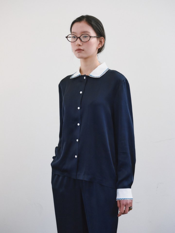 Roomk - Korean Women Fashion - #momslook - Stitch Blouse - 3
