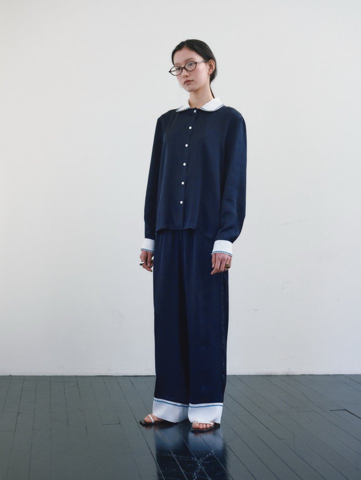 Roomk - Korean Women Fashion - #momslook - Stitch Pants - 2