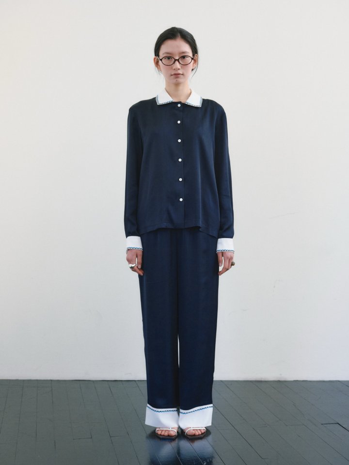 Roomk - Korean Women Fashion - #womensfashion - Stitch Pants - 4