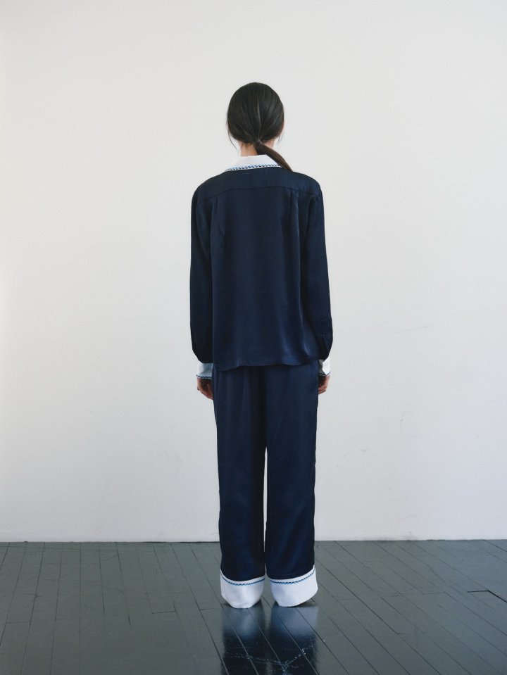 Roomk - Korean Women Fashion - #momslook - Stitch Pants - 6