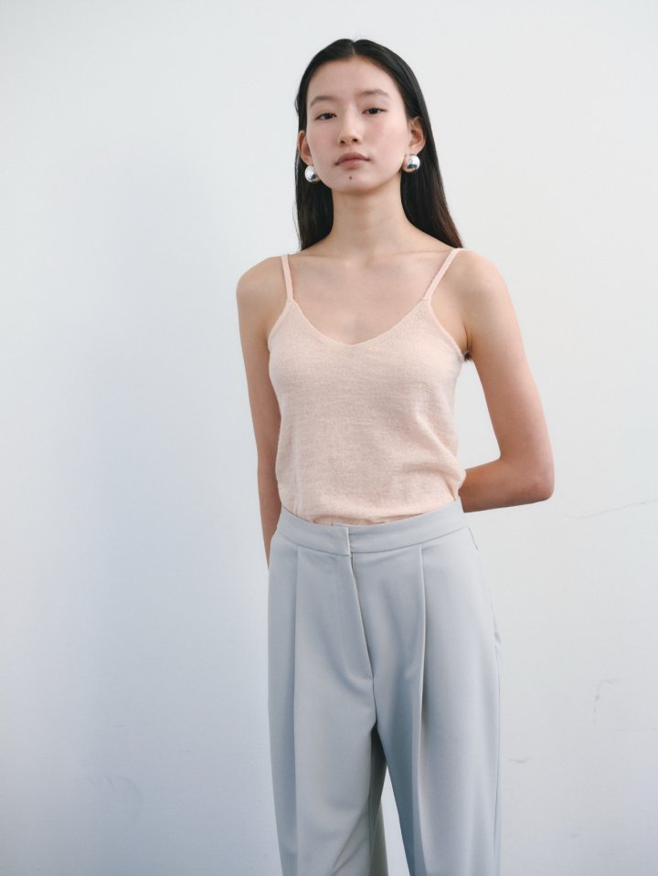 Roomk - Korean Women Fashion - #pursuepretty - Slip Sleeveless Knit Top - 5