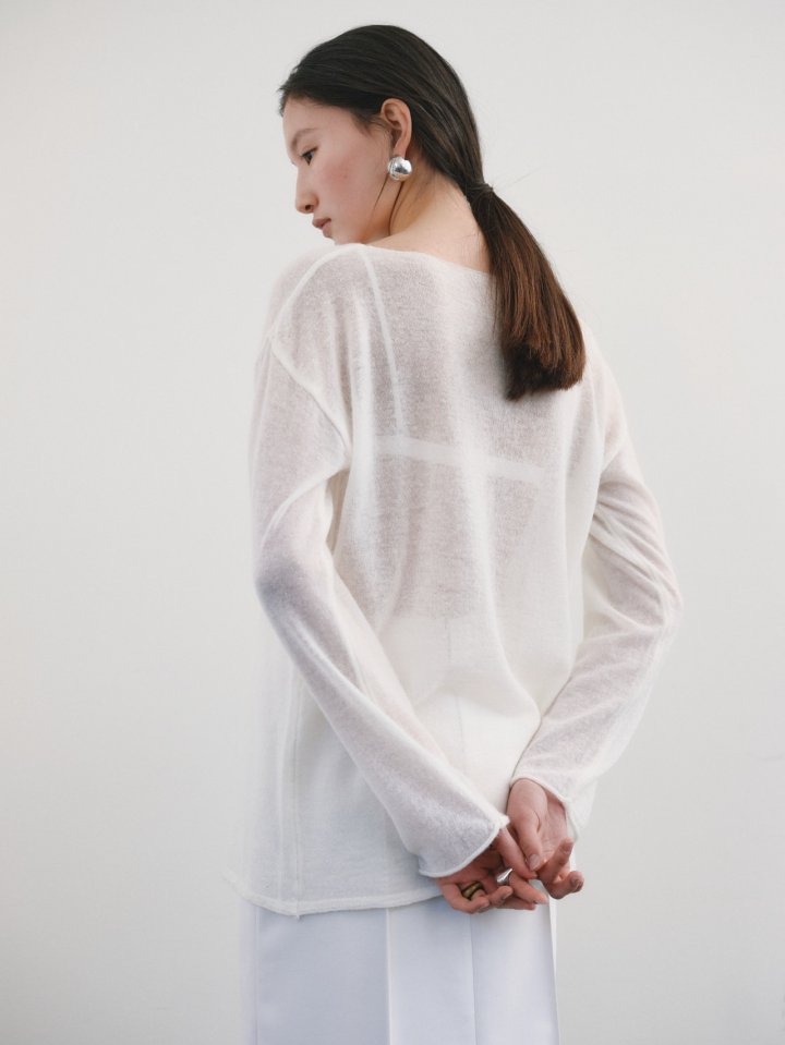 Roomk - Korean Women Fashion - #restrostyle - Natural Knit Pullover - 2