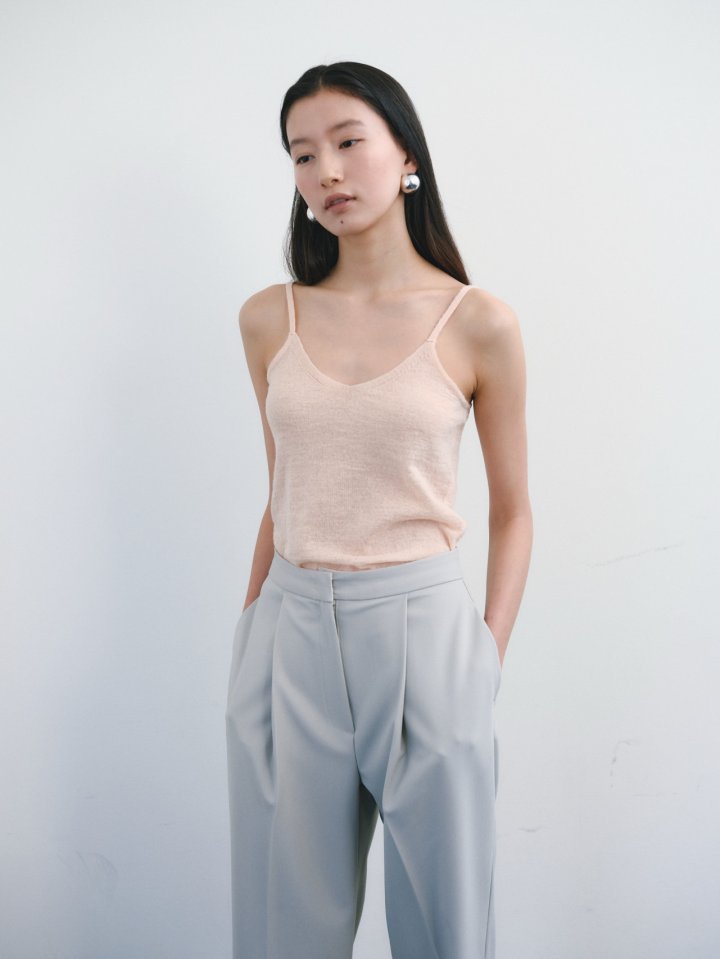 Roomk - Korean Women Fashion - #romanticstyle - Slip Sleeveless Knit Top - 7