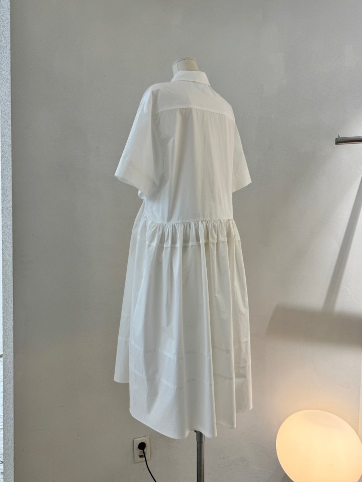 Roomk - Korean Women Fashion - #romanticstyle - Pintuck One-piece - 2