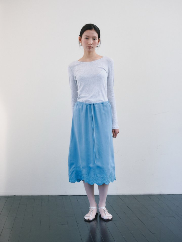Roomk - Korean Women Fashion - #shopsmall - Embroidery Skirt