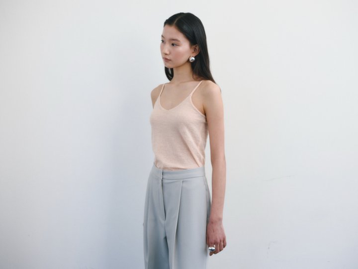 Roomk - Korean Women Fashion - #thatsdarling - Slip Sleeveless Knit Top - 9