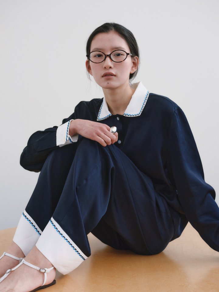 Roomk - Korean Women Fashion - #vintageinspired - Stitch Pants - 8