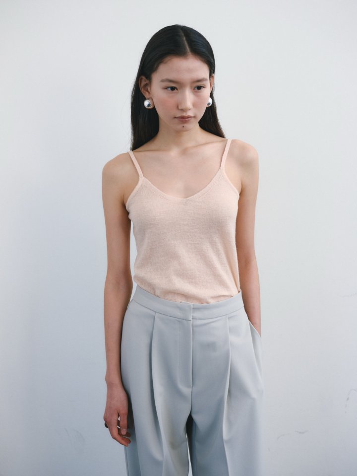 Roomk - Korean Women Fashion - #vintageinspired - Slip Sleeveless Knit Top - 3