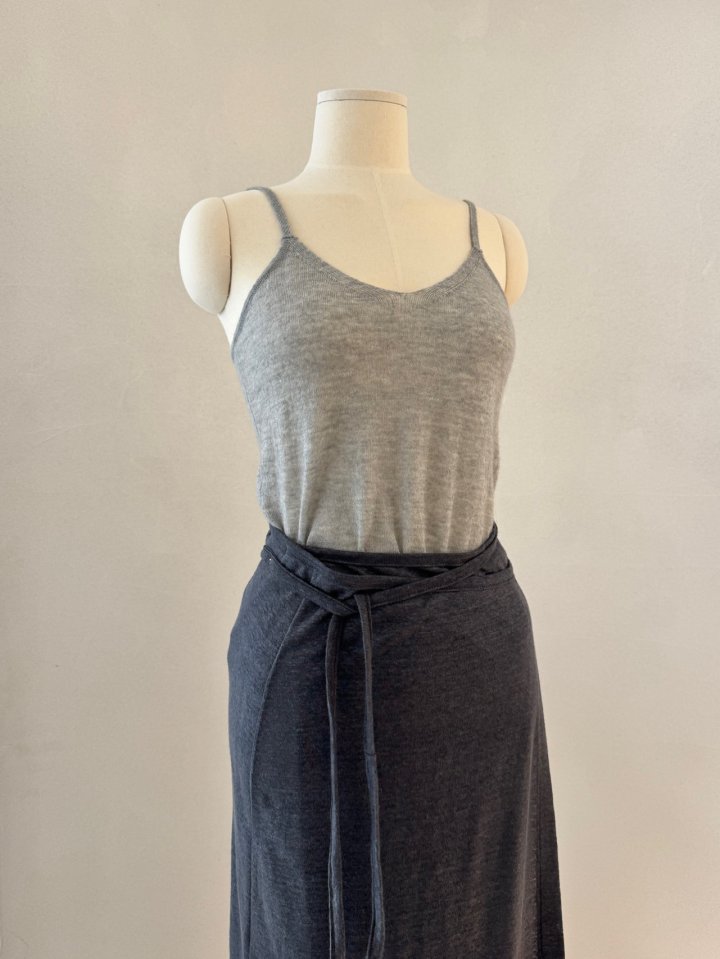 Roomk - Korean Women Fashion - #vintageinspired - Linen Wrap Skirt