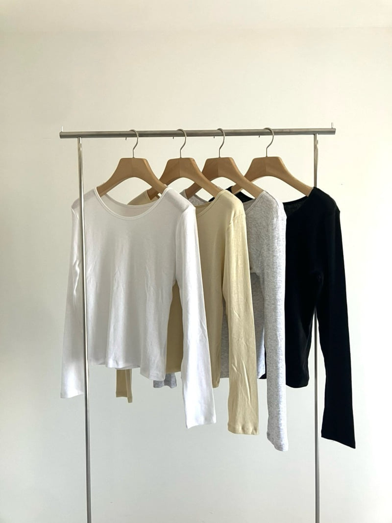 Roomk - Korean Women Fashion - #vintagekidsstyle - Long Sleeved Tee - 12