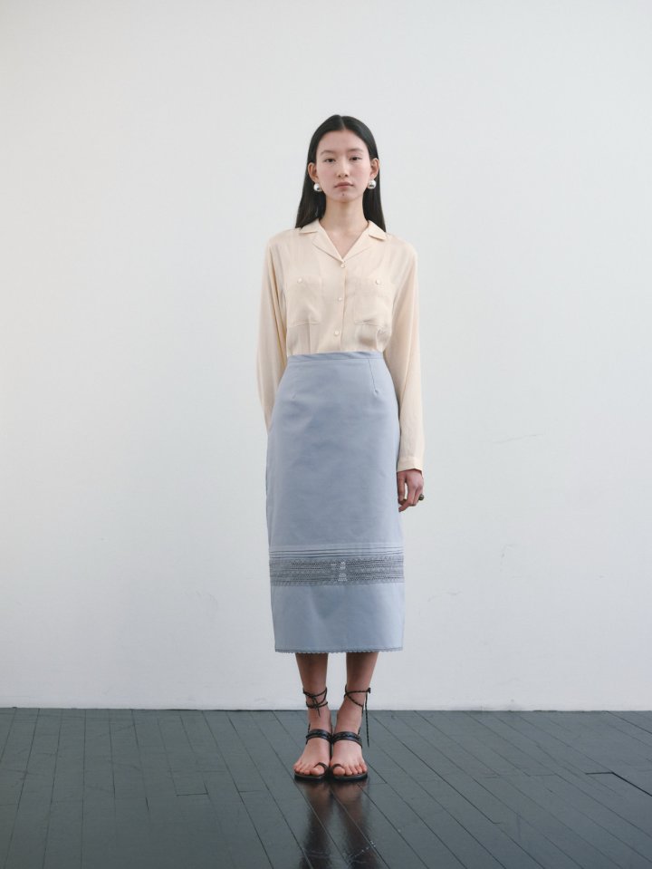 Roomk - Korean Women Fashion - #momslook - Pintuck Skirt - 4