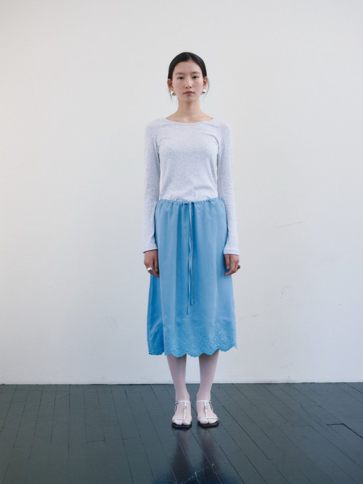 Roomk - Korean Women Fashion - #womensfashion - Embroidery Skirt - 7
