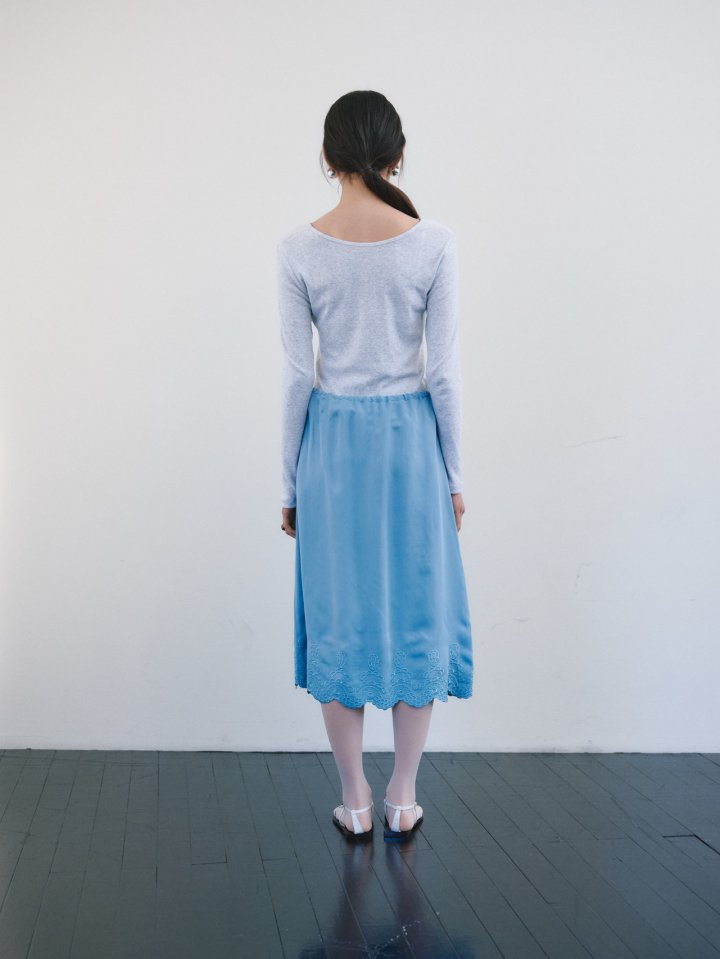 Roomk - Korean Women Fashion - #womensfashion - Embroidery Skirt - 9