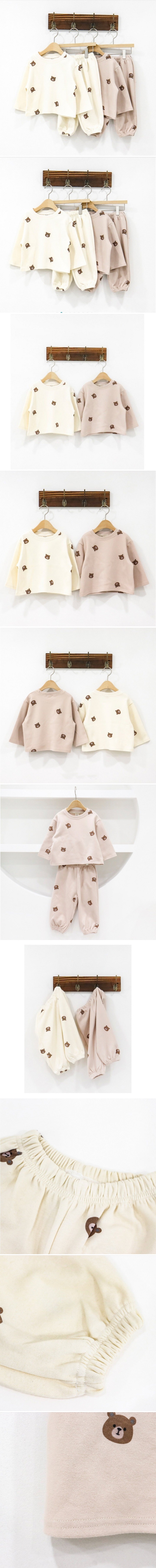 S.cloud - Korean Children Fashion - #magicofchildhood - Good Bear Top Bottom Set