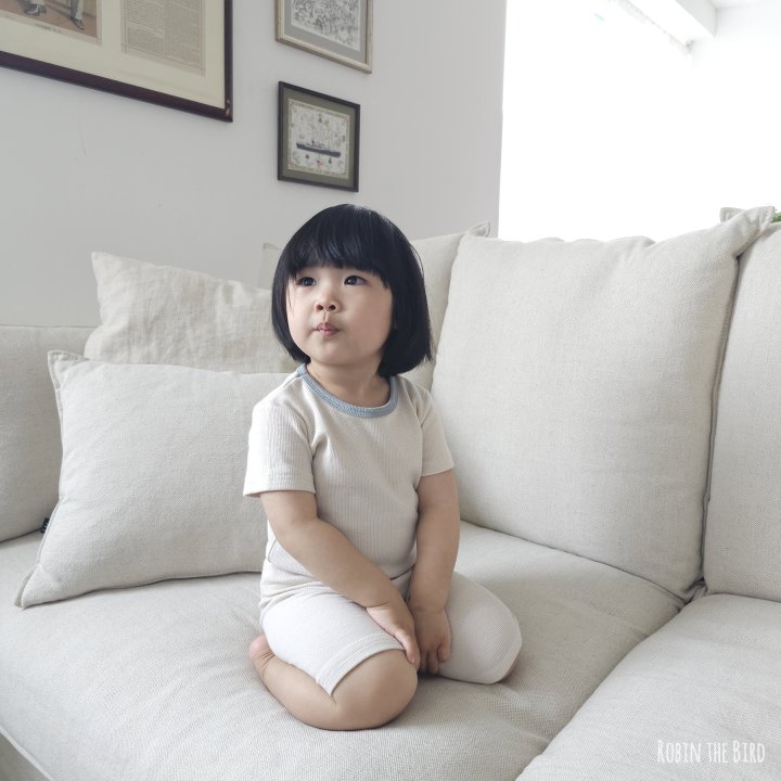 Saerobin - Korean Baby Fashion - #babyboutique - Modal Ribbed Short Sleeved Easywear - 6