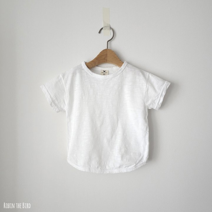 Saerobin - Korean Baby Fashion - #babyboutique - Short Sleeved Slub Tee - 2