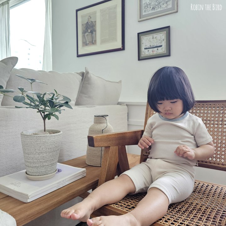 Saerobin - Korean Baby Fashion - #babyboutiqueclothing - Modal Ribbed Short Sleeved Easywear - 7