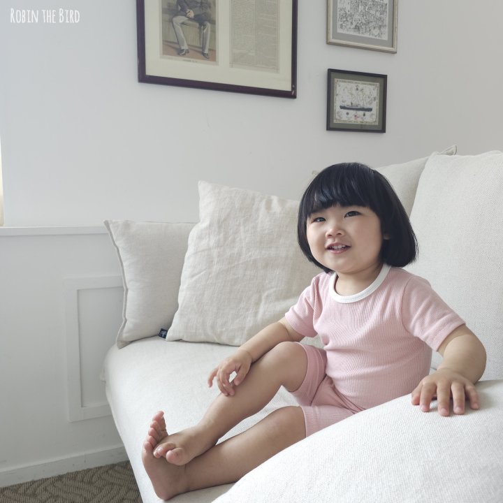 Saerobin - Korean Baby Fashion - #babyfashion - Modal Ribbed Short Sleeved Easywear - 9