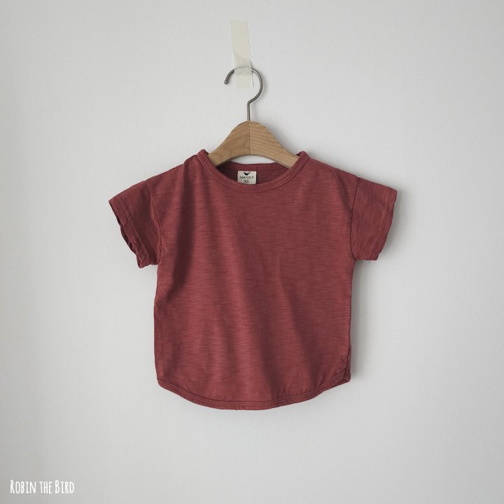 Saerobin - Korean Baby Fashion - #babyfashion - Short Sleeved Slub Tee - 5