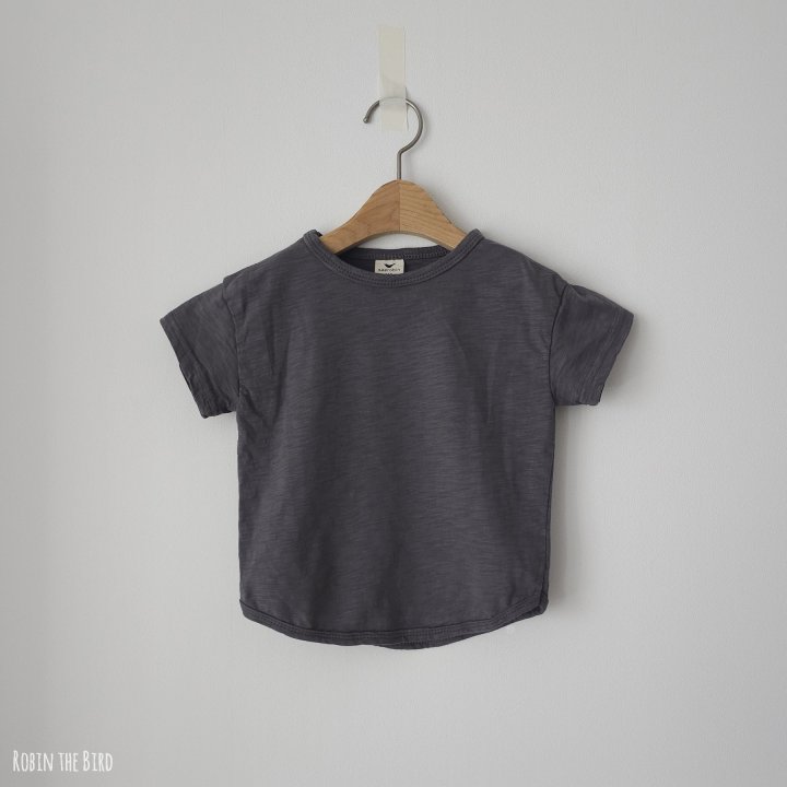 Saerobin - Korean Baby Fashion - #babyfever - Short Sleeved Slub Tee - 6