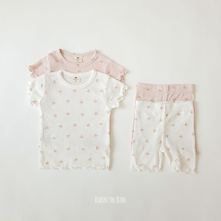 Saerobin - Korean Baby Fashion - #babygirlfashion - Berry Flower Short Sleeved Easywear - 9