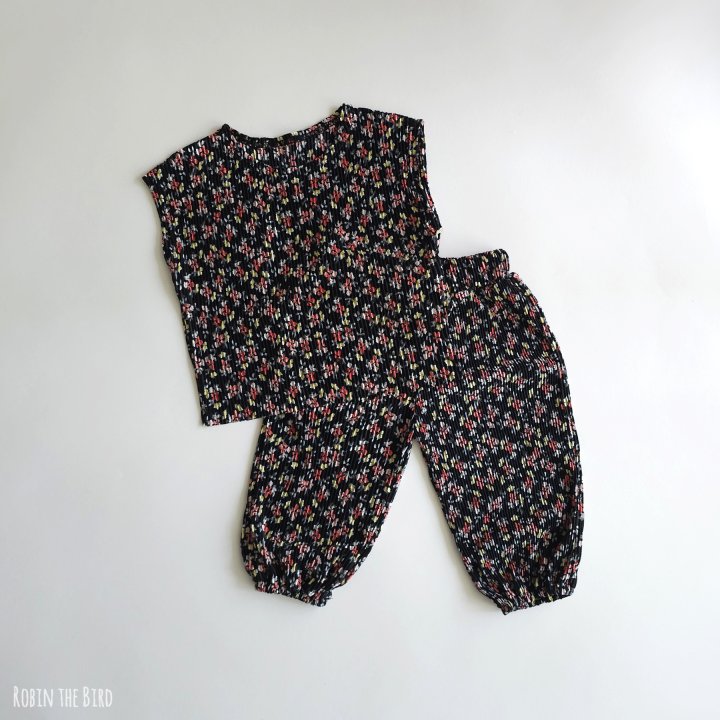 Saerobin - Korean Baby Fashion - #babygirlfashion - Floral Pleated Top Bottom Set - 8
