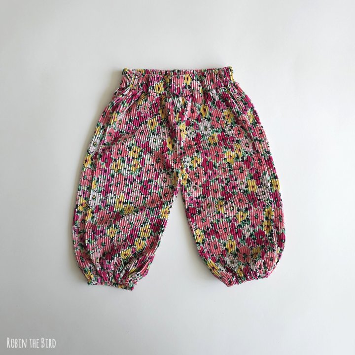 Saerobin - Korean Baby Fashion - #babyoninstagram - Floral Pleated Top Bottom Set - 10