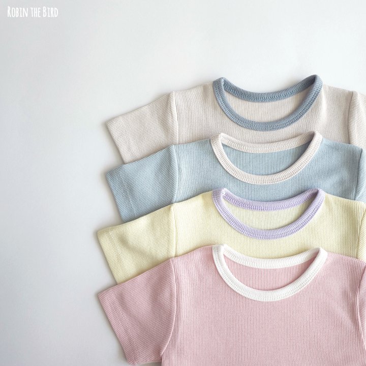 Saerobin - Korean Baby Fashion - #babyoutfit - Modal Ribbed Short Sleeved Easywear