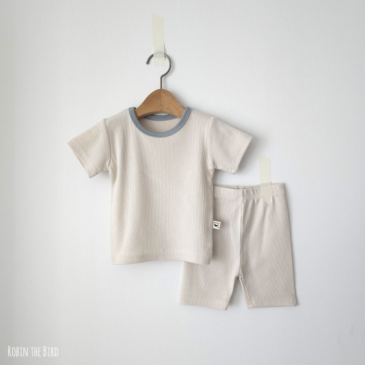 Saerobin - Korean Baby Fashion - #babywear - Modal Ribbed Short Sleeved Easywear - 2