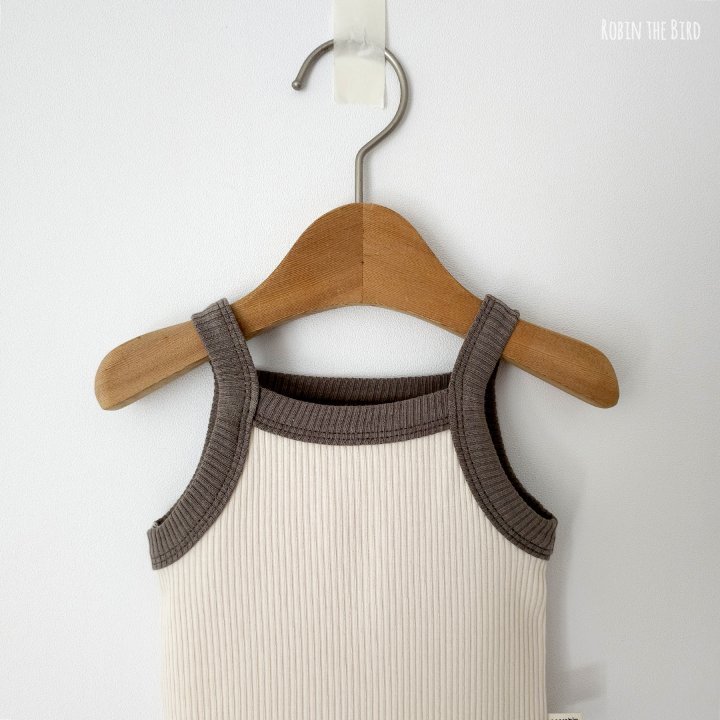 Saerobin - Korean Baby Fashion - #onlinebabyboutique - Modal Sleeveless Body Suit Top Bottom Set - 6
