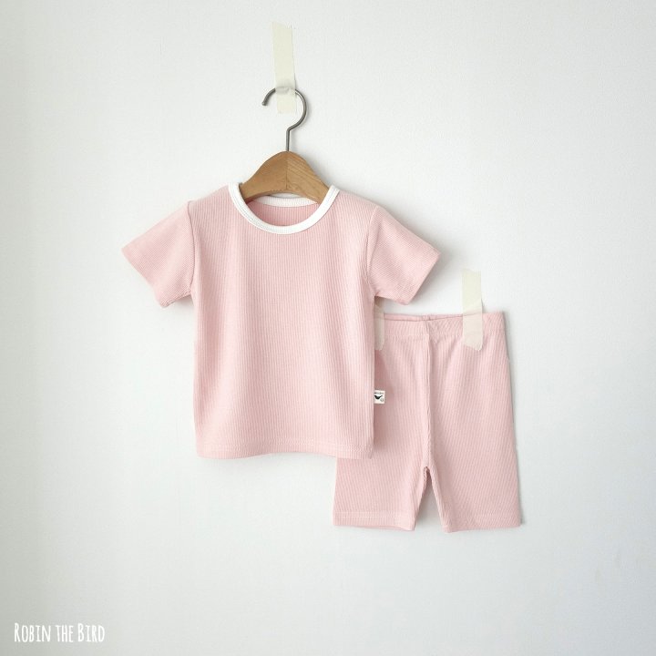 Saerobin - Korean Baby Fashion - #onlinebabyboutique - Modal Ribbed Short Sleeved Easywear - 3