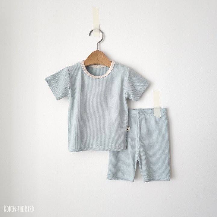 Saerobin - Korean Baby Fashion - #onlinebabyboutique - Modal Ribbed Short Sleeved Easywear - 4