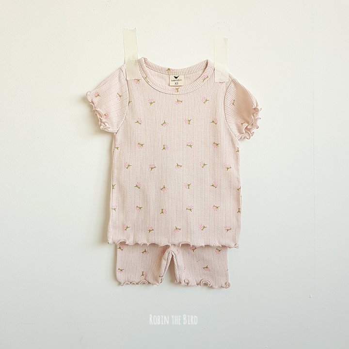 Saerobin - Korean Baby Fashion - #smilingbaby - Berry Flower Short Sleeved Easywear - 3