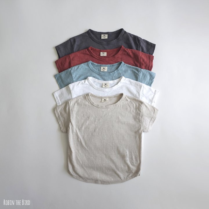 Saerobin - Korean Baby Fashion - #smilingbaby - Short Sleeved Slub Tee