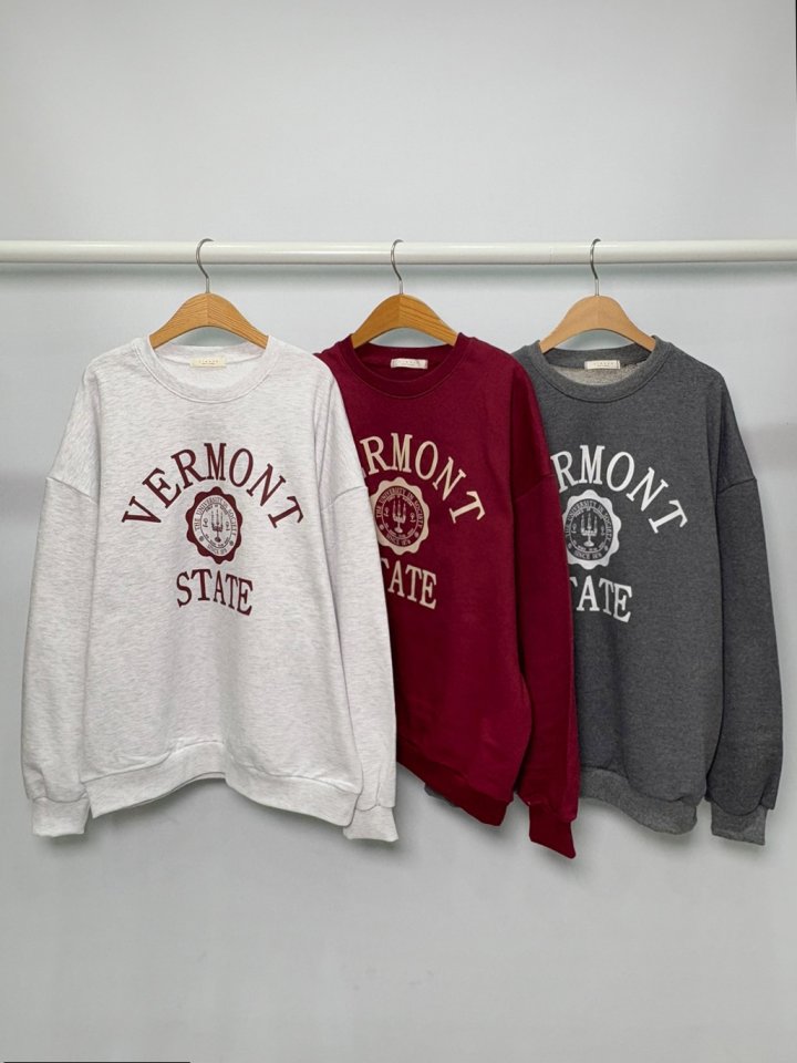 Sienne - Korean Women Fashion - #momslook - Vermont Boxy Sweatshirts - 2