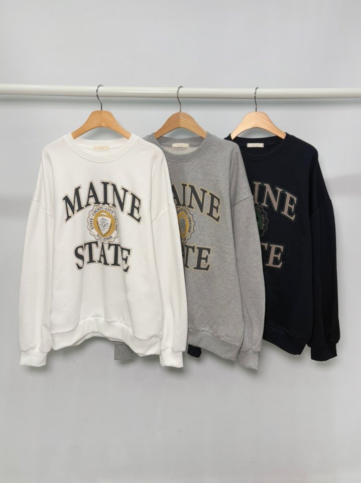 Sienne - Korean Women Fashion - #momslook - Main Boxy Sweatshirts