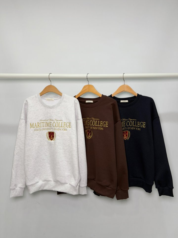 Sienne - Korean Women Fashion - #momslook - College Sweatshirts - 2