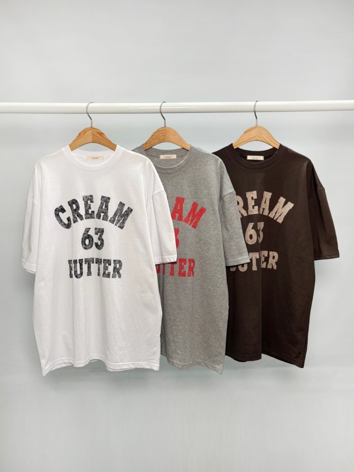 Cream Butter Box Short Sleeve Tee by Sienne for Women - view 1
