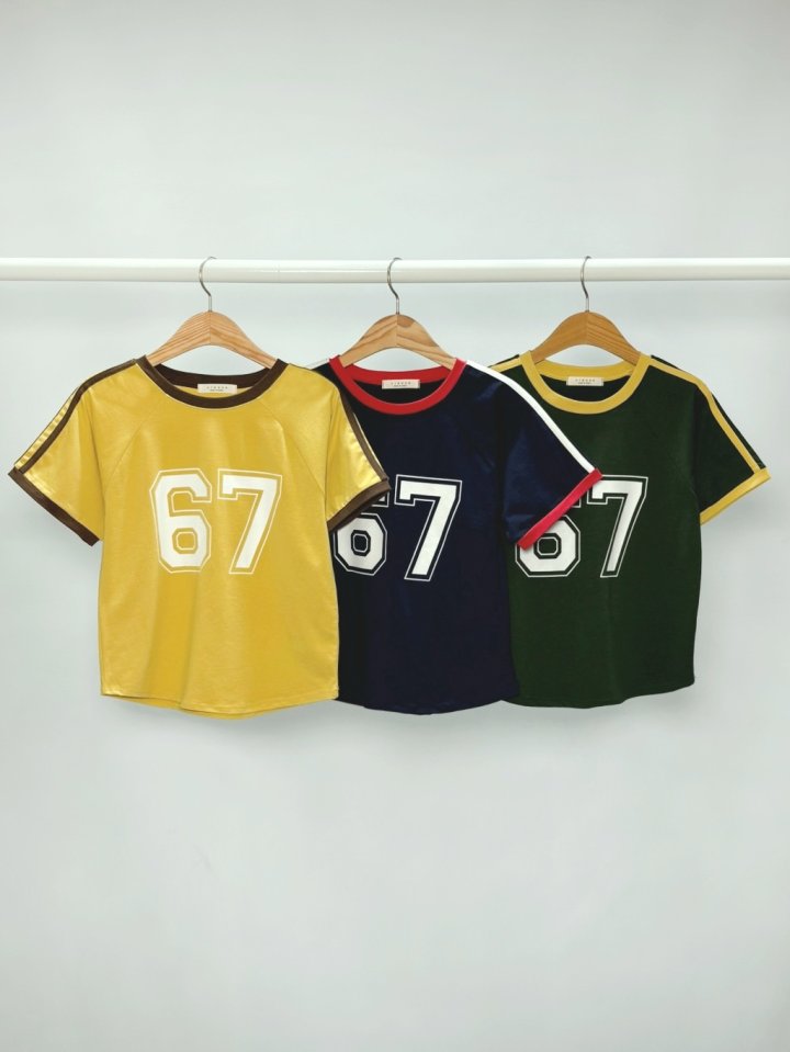 Sienne - Korean Women Fashion - #romanticstyle - Ringer Slim Short Sleeve Tee - 2