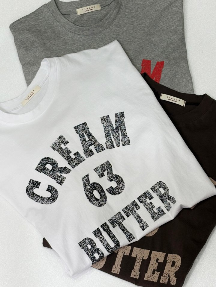 Cream Butter Box Short Sleeve Tee by Sienne for Women - view 2