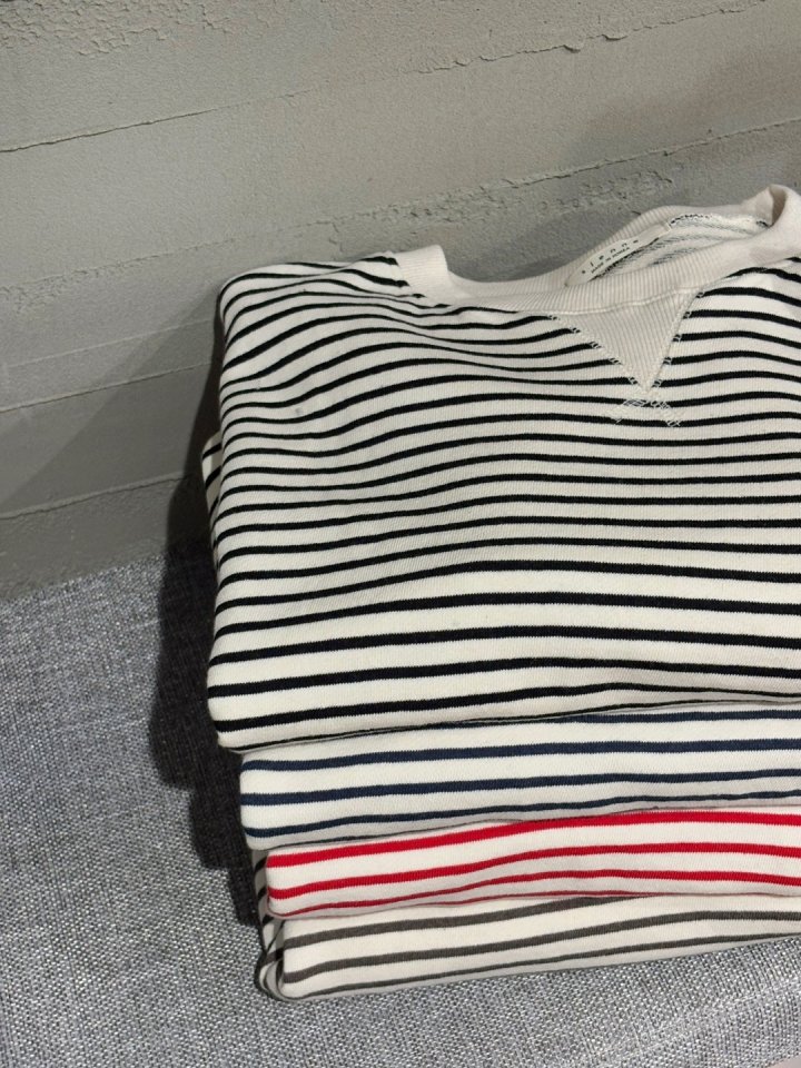 Sienne - Korean Women Fashion - #womensfashion - Stripe Sweatshirts