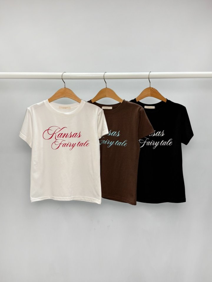 Sienne - Korean Women Fashion - #womensfashion - Fairy Slim Short Sleeve Tee