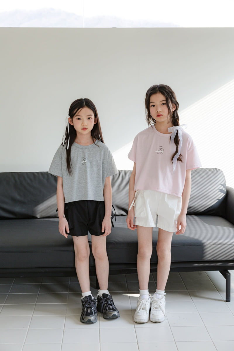 Sm2 - Korean Children Fashion - #Kfashion4kids - Shirring Half Pants - 2